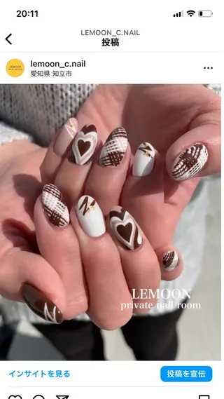 ネイル private nail salon　LEMOON所属・nail salon LEMOONのネイルデザイン