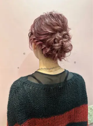 ミディアム 莉歩/カットモデル ／ヘアアレンジのヘアスタイル
