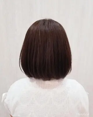 ミディアム 顔周りレイヤーカット 髪質改善代表西村功平のヘアスタイル