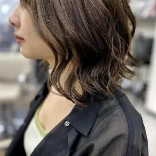 ミディアム カラー 似合わせ小顔カット 🌟神谷 ヨシタカのヘアスタイル