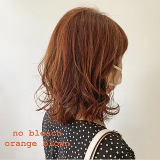 セミロング カラー 似合わせカットカラー ♡佐藤捺美のヘアスタイル