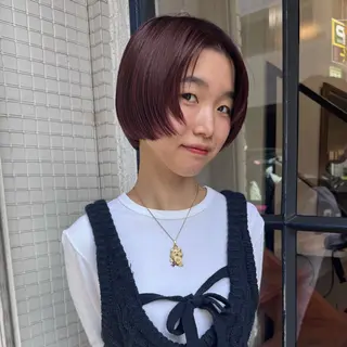 ショート カラー Lilu しずくのヘアスタイル