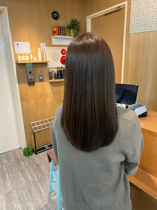 セミロング カラー 透明感カラー/ イルミナカラーヒロキのヘアスタイル