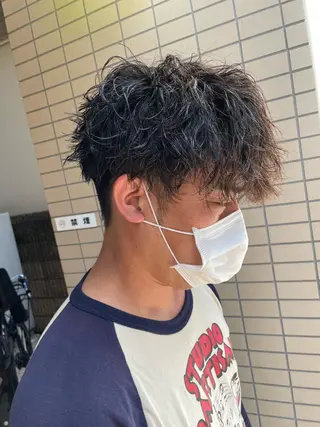 ショート パーマ メンズ 辻堂メンズ特化 YU-YAのヘアスタイル