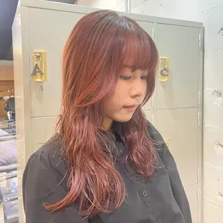 セミロング カラー ヘアアレンジ 🎀ダブルカラーレイ ヤーyuuri🎀のヘアスタイル