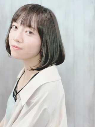 ミディアム 石沢 知康のヘアスタイル