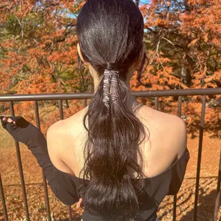 ロング ヘアアレンジ 飯塚 沙衣のヘアスタイル