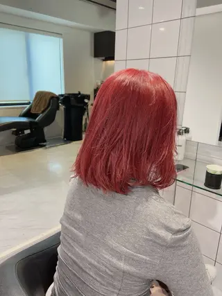 セミロング カラー ✨透明感、艶髪ヘア✨ 韓国ヘア特化💖のヘアスタイル