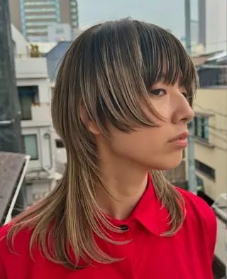 ミディアム 田邉 海斗のヘアスタイル