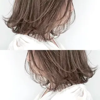 ミディアム カラー パーマ ヘアアレンジ tocca所属・毎月通える価格♪ 杉本真基のヘアスタイル