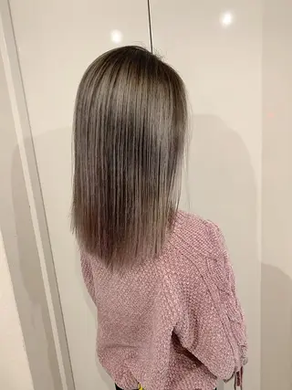 ミディアム カラー カラー特化サロン大阪 ルービック江坂/新城のヘアスタイル