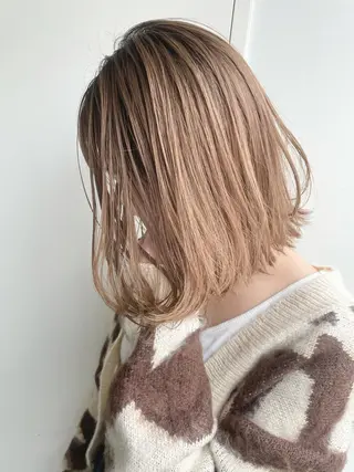 ミディアム カラー yurika☁️ 似合わせ｜レイヤーのヘアスタイル