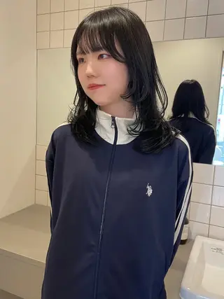 セミロング ボブカットモデル/パ ーマ/harunaのヘアスタイル