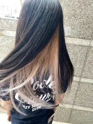 ミディアム カラー 美髪改善・ブリーチ tadasuke⭐️のヘアスタイル