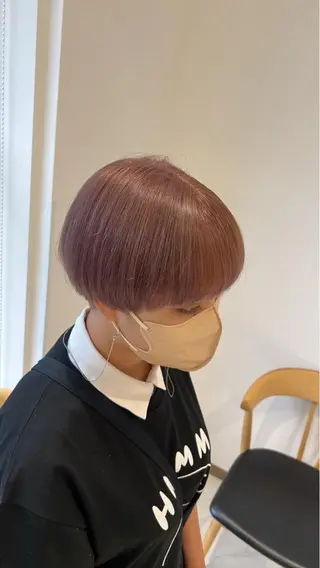 ショート カラー teddy所属・韓国レイヤー//ブラ ウンカラー🐼メイのヘアスタイル