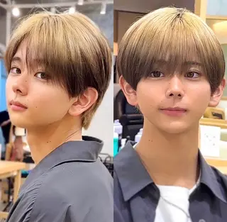 ミディアム ニュアンス王子 🥀𓈒のヘアスタイル