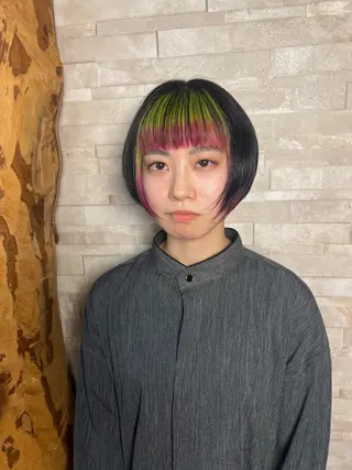 ショート カラー slow所属・名取 純平のヘアスタイル