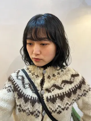 ミディアム パーマ rise /メンズカットのヘアスタイル