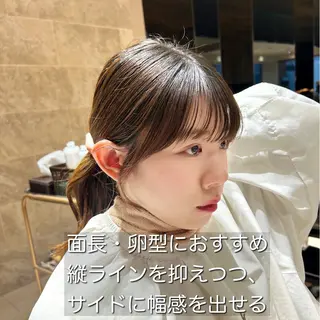 🎀大竹美侑／顔まわ りカット／レイヤーのヘアスタイル