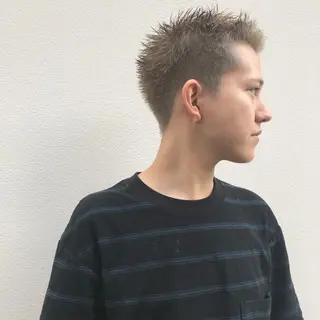 ショート カラー メンズ welc所属・マンツーマン/ 藤代拓実のヘアスタイル