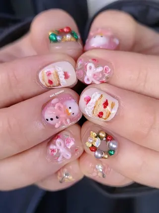 ネイル 3dパーツ/流行り 👧shushu❤️のネイルデザイン