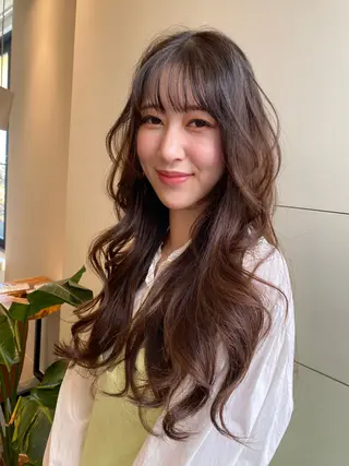 ロング 銀座/前髪顔まわり/ 透明感カラー/danのヘアスタイル