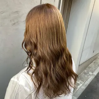 ロング カラー ブリーチなし暖色 💗AKARI💗のヘアスタイル