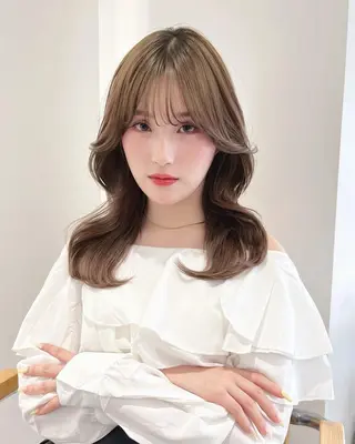 ロング カラー ばんちなつ / ボブ/透明感カラーのヘアスタイル