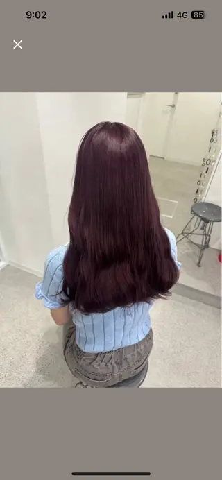 ロング miku/ラベンダー 透明感カラー🪻❤︎のヘアスタイル