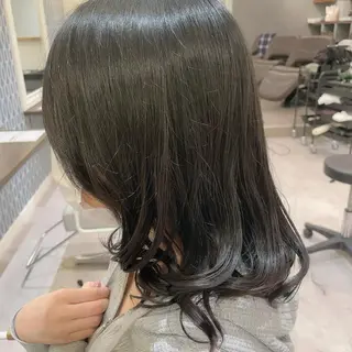 ミディアム 髪質改善カラー特化 井上秀樹のヘアスタイル