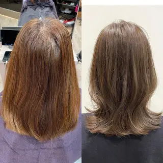 ミディアム On所属・顔まわりカット🌟 くびれヘア/寺門遥輝のヘアスタイル