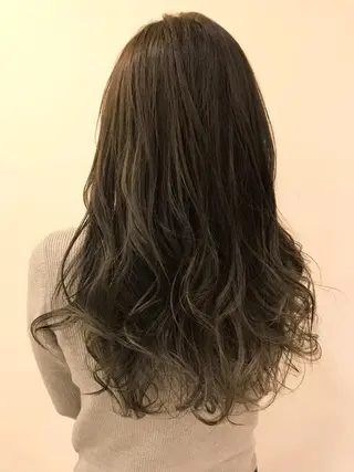 ロング カラー シールエクステ⭐️ オオミタクヤのヘアスタイル