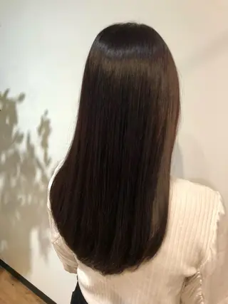 ロング カラー 青野 文香のヘアスタイル