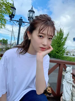 セミロング 大坪 壱成のヘアスタイル