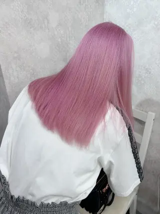 ロング カラー 💕誰より可愛い💕 ピンク🎀YUUKAのヘアスタイル