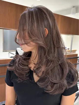 セミロング カラー 8/27限定予約 宜しくお願いします！のヘアスタイル