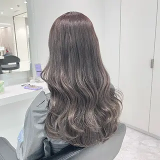 セミロング カラー 艶髪グレージュ特化/ CHIKARAのヘアスタイル