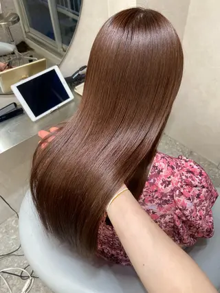 ロング カラー 新宿/韓国ヘア 中明度カラー/かやのヘアスタイル