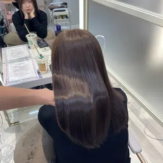 セミロング カラー Hina🫧透明感 カラー🫧のヘアスタイル