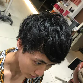ショート メンズ パーマ美容師 /小泉賢徒のヘアスタイル