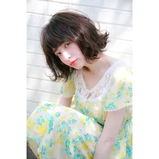 ミディアム カラー パーマ ヘアアレンジ 代官山/恵比寿所属・髪質改善/縮毛矯正 専門 代官山/恵比寿のヘアスタイル