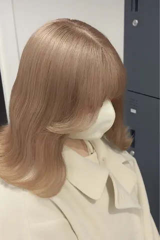セミロング カラー 艶髪レイヤー屋さん 大澤竜馬のヘアスタイル