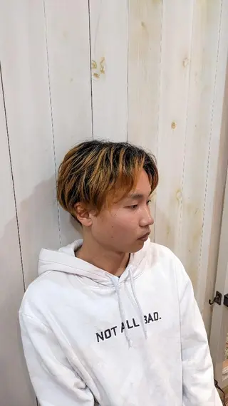 ショート メンズ カラー Russo(ルッソ)所属・こにし/蒲生四丁目 /髪質改善/スパのヘアスタイル