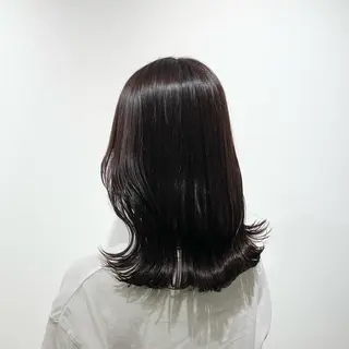 ミディアム カラー ヘアアレンジ キヨミ 韓国レイヤーカットのヘアスタイル