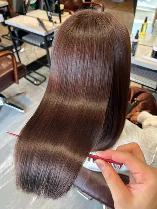 ミディアム カラー 【ツヤ髪を叶える】 店長 平間 響のヘアスタイル