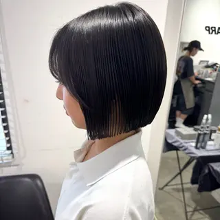 縮毛矯正/暗めカラー AYANO 💗🪽のヘアスタイル
