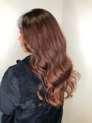 ロング カラー Lee大阪店所属・店長 濱口 花菜 美髪整形のヘアスタイル