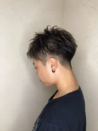 カラー メンズ 佐藤 健のヘアスタイル