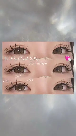 マツエク・マツパ As nail shiroko所属・As nail sakuraのマツエク・マツパデザイン
