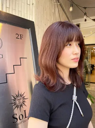 ミディアム SoL🪐✧ 眞白のヘアスタイル